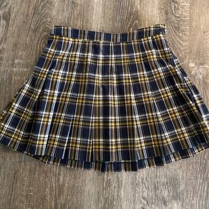 Pleated Mini Skirt
